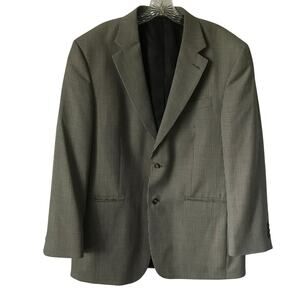 Stafford Suit Jacket Blazer Sport Coat Mens Hounds Tooth Black Charcoal Blue